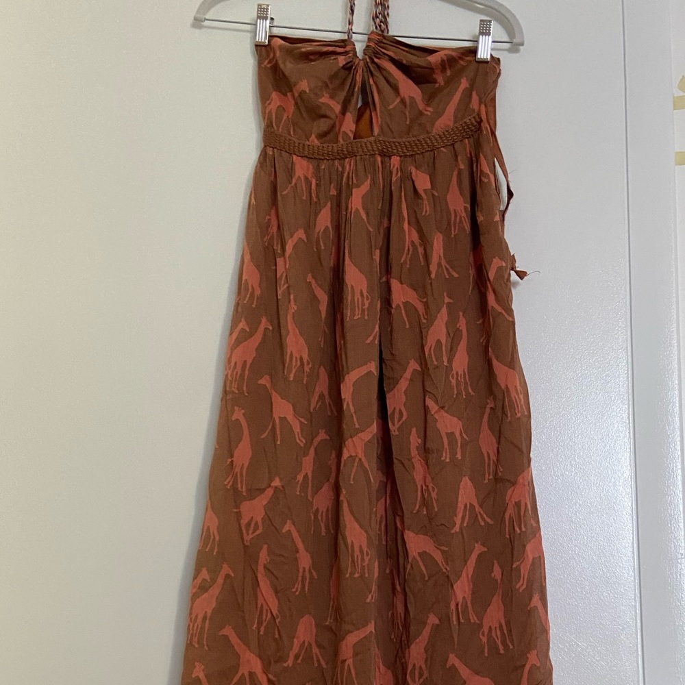 M Missoni Giraffe Dress Halter Tie Maxi